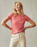 Women's Classic Cotton Crew Tee - Spiced Coral